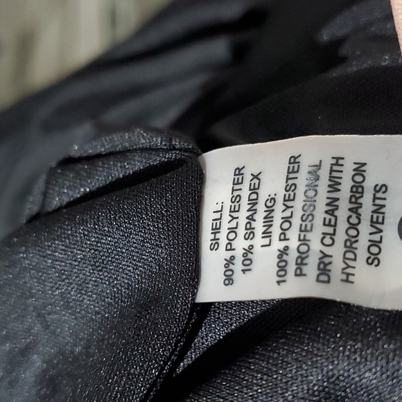 CK CALVIN KLEIN COLOR BLOCK RED BLACK SUEDE DRESS SIZE 2 - Picture 8 of 9